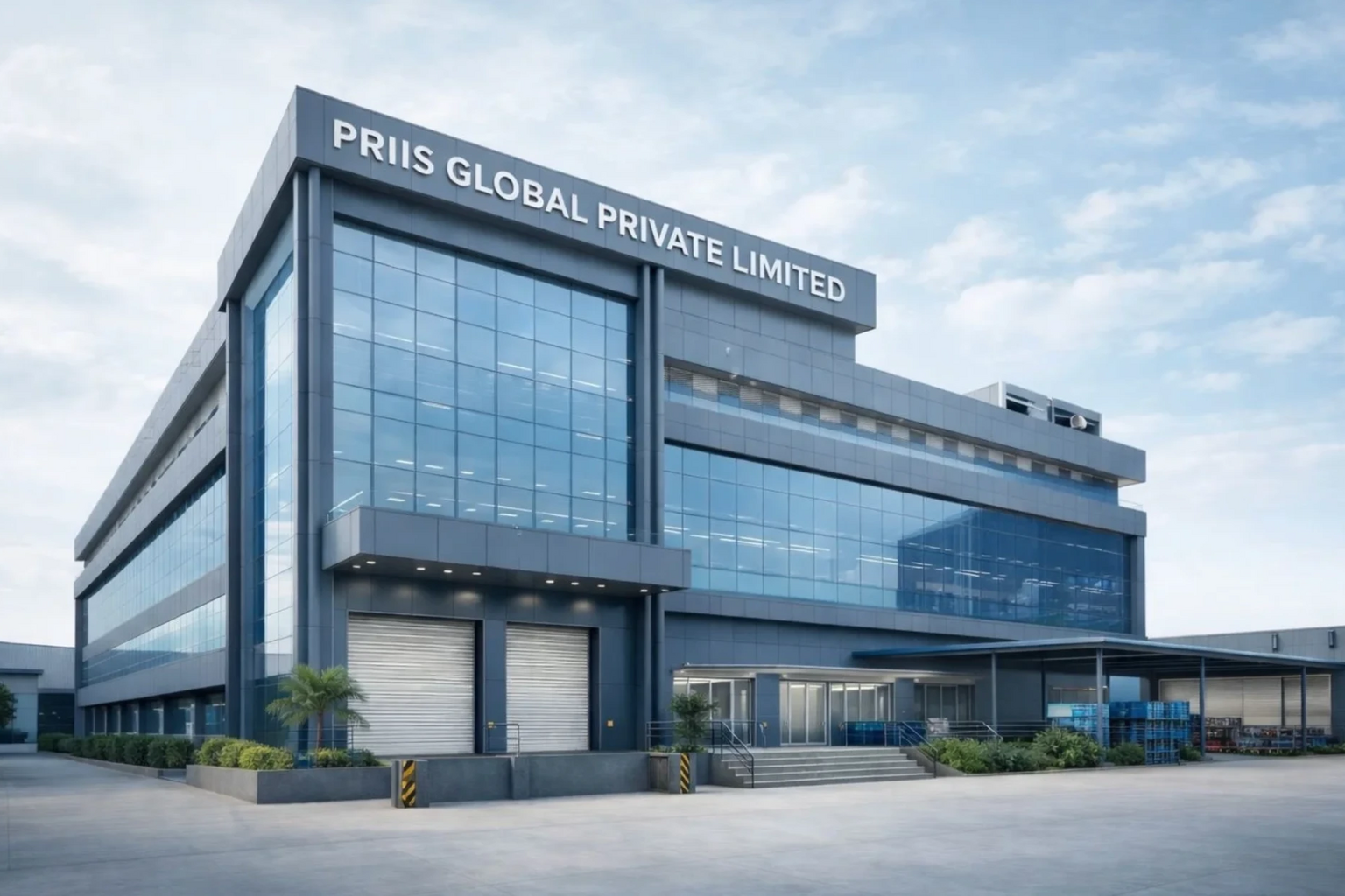 PRIIS factory building exterior in India
