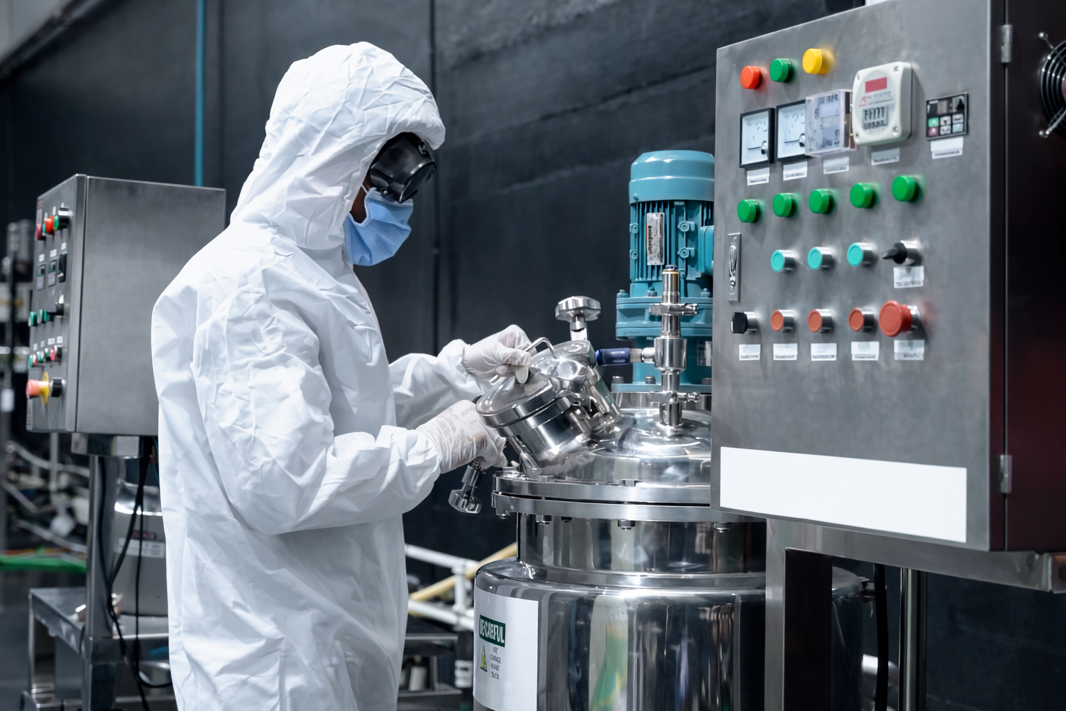 PRIIS production equipment for hair colour manufacturing